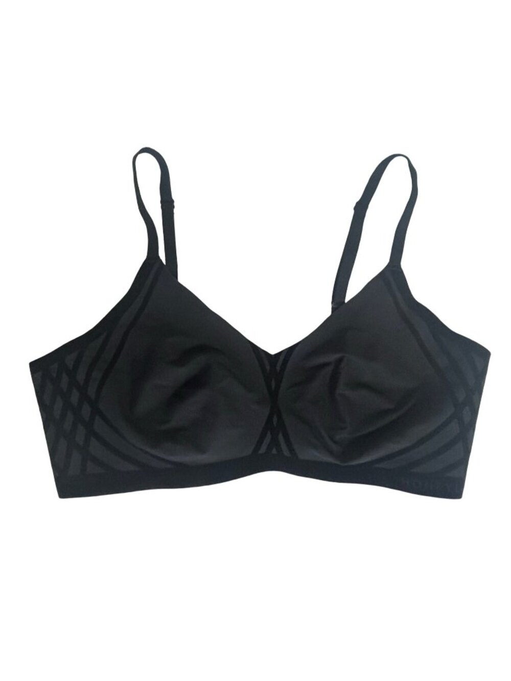 Honeylove Silhouette Wireless Bra Black Sz Medium No Pads